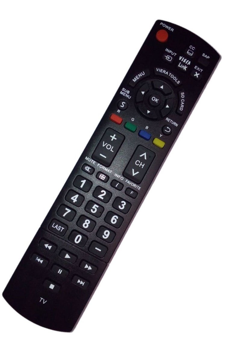JustFine Replaced Remote Control Compatible for Panasonic TCL37U3 TC-L37E3 TCP46X3 TC-P46S30 TCL32X30 TCP5032C Plasma LED TV - Image 1